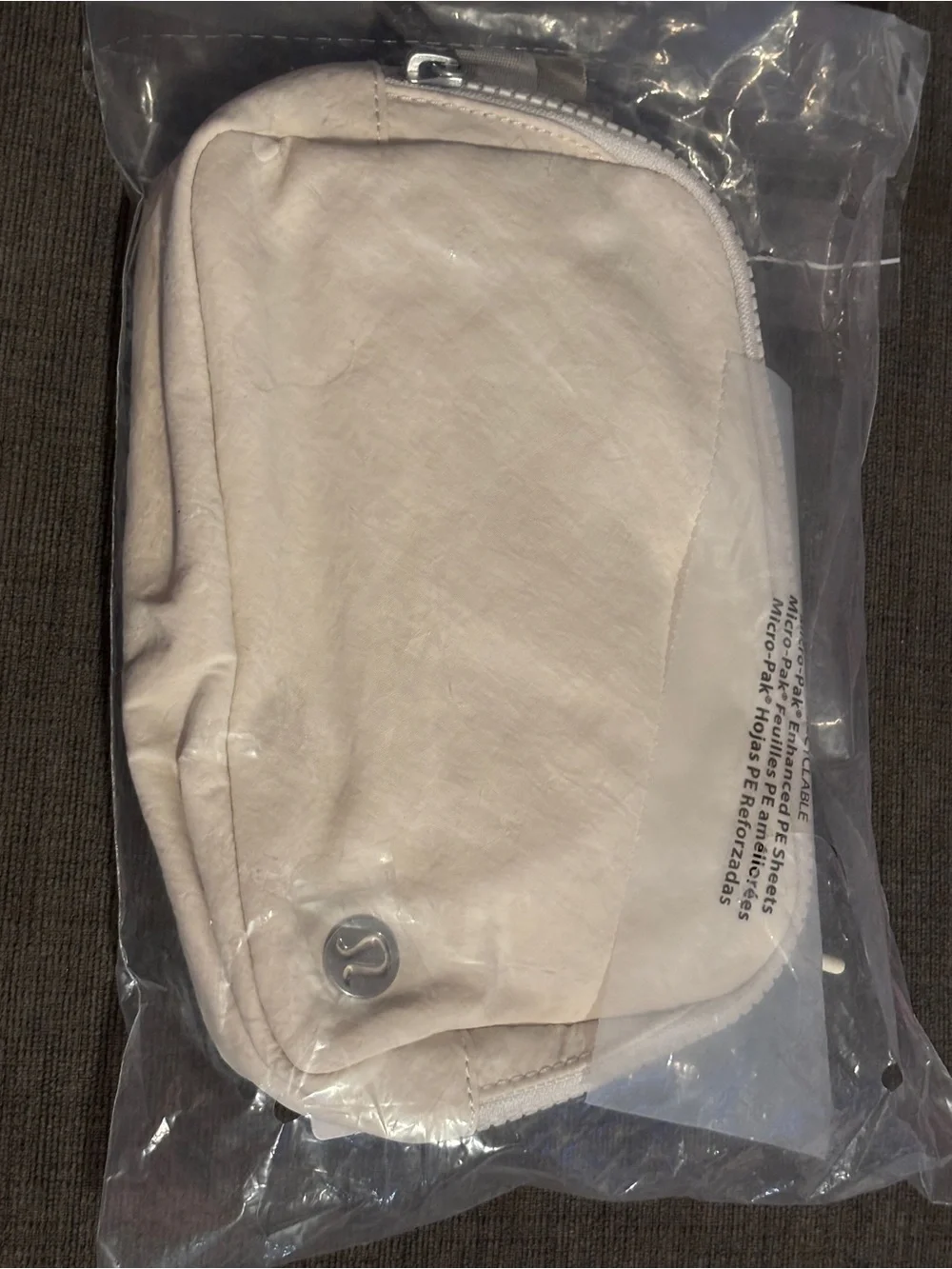 lululemon athletica white belt bag